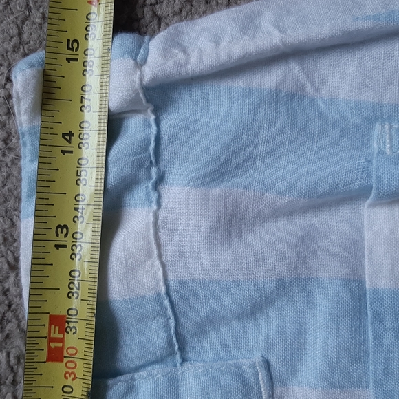 Billabong High Waisted Mini Cotton Stripped Shorts Size 29 - Picture 6 of 8